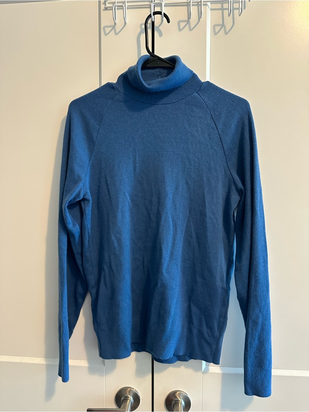 Men's Blue Turtleneck Sweater